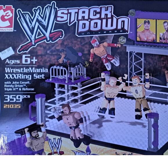 New WWE Stackdown Wrestle Mania XXX Ring set 359 Pcs - Picture 3 of 8